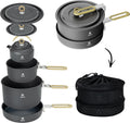 ALOCS Camping Cookware Portable Non-Stick Mess Kit