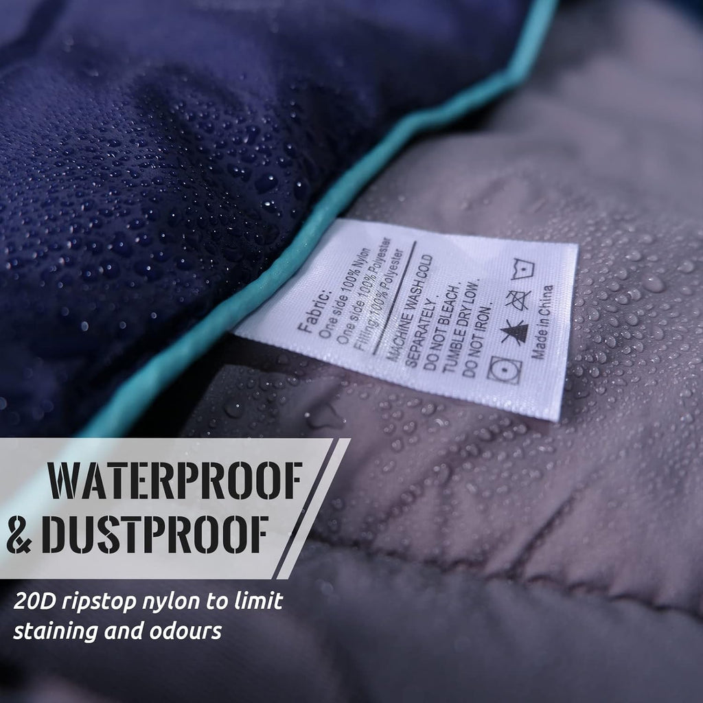 Outdoor Puffy Camping Blanket, 55 × 79"