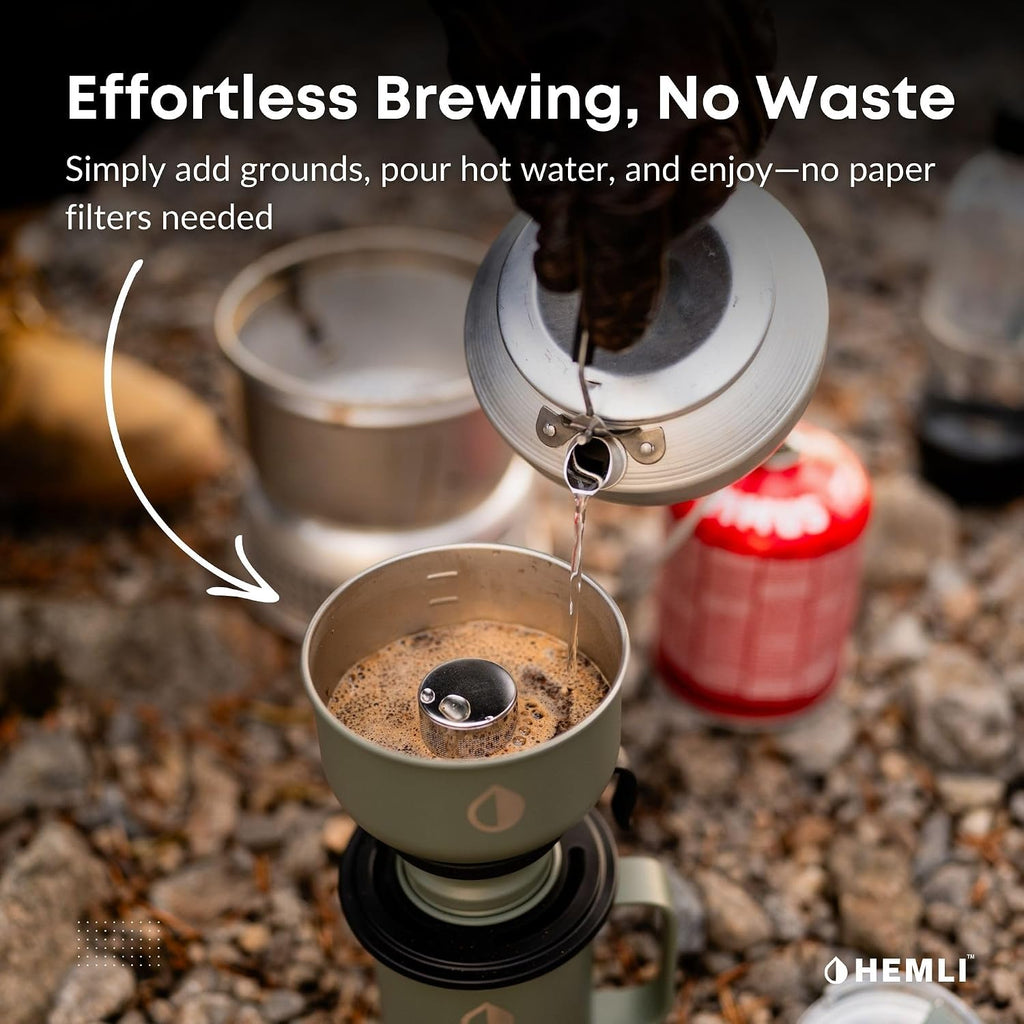 16 oz Pour Over Camp Coffee Maker Set