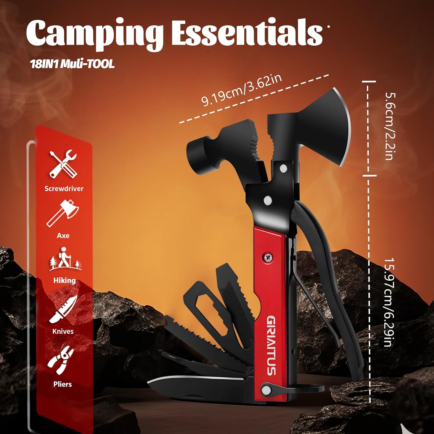 18-in-1 Multitool Camping Accessories