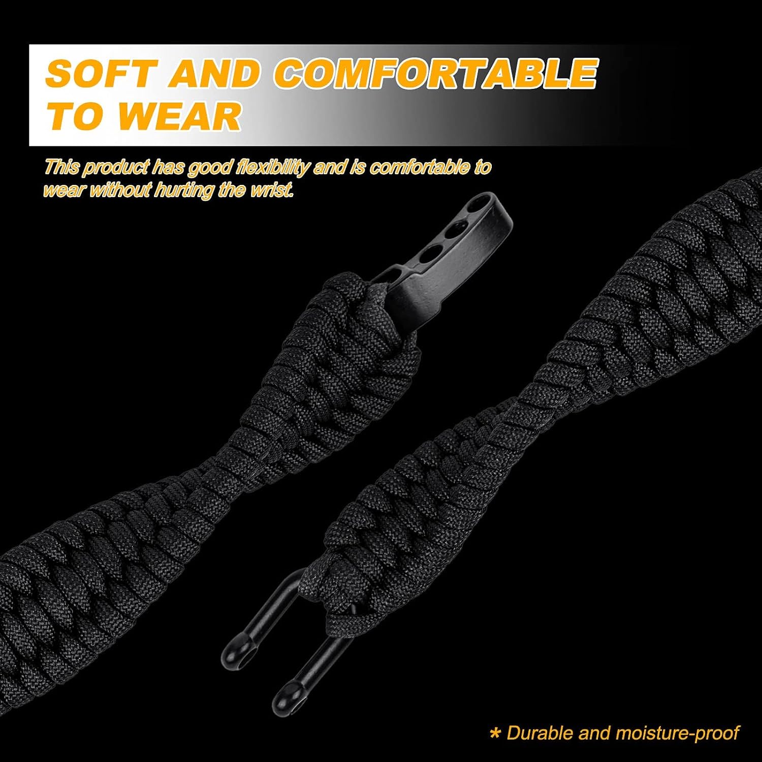 Survival Bracelet with Paracord Rope