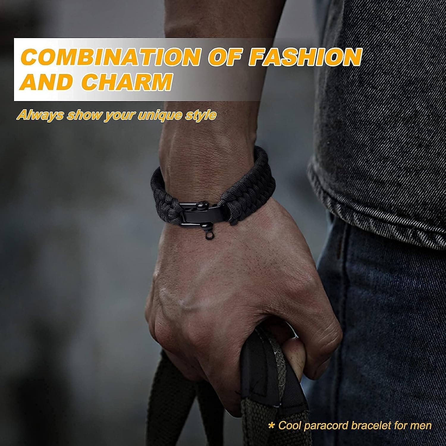 Survival Bracelet with Paracord Rope