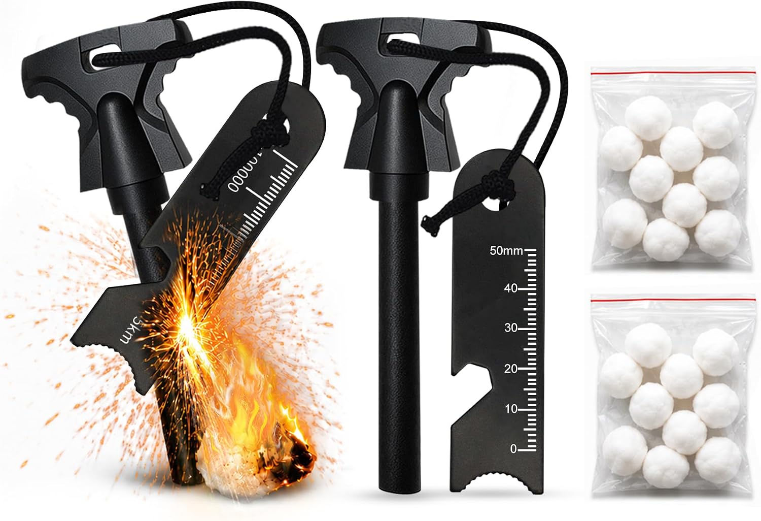 22PCS Fire Starter Survival Kit