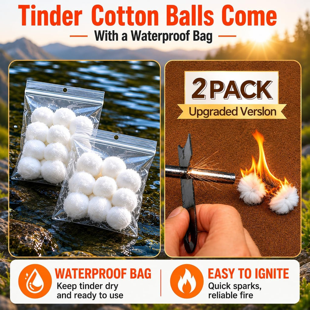 22PCS Fire Starter Survival Kit