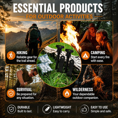 22PCS Fire Starter Survival Kit