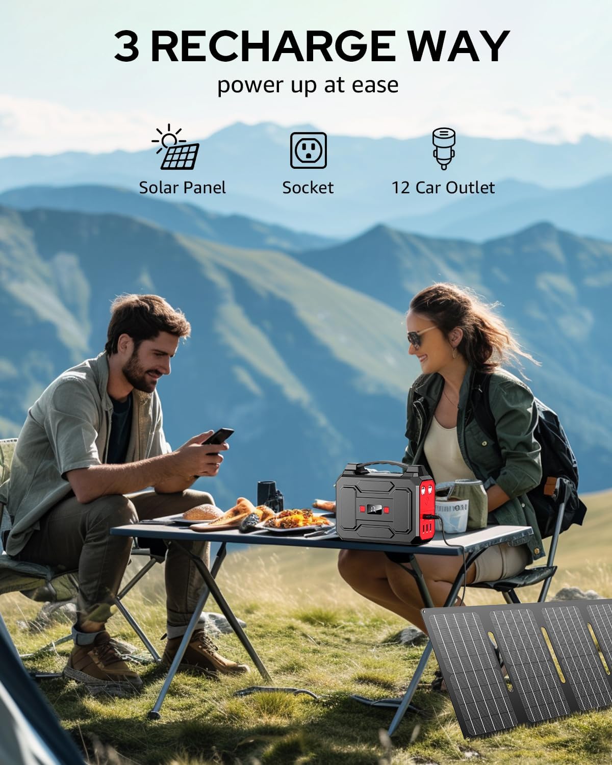 Portable Power Station, 146Wh 100W