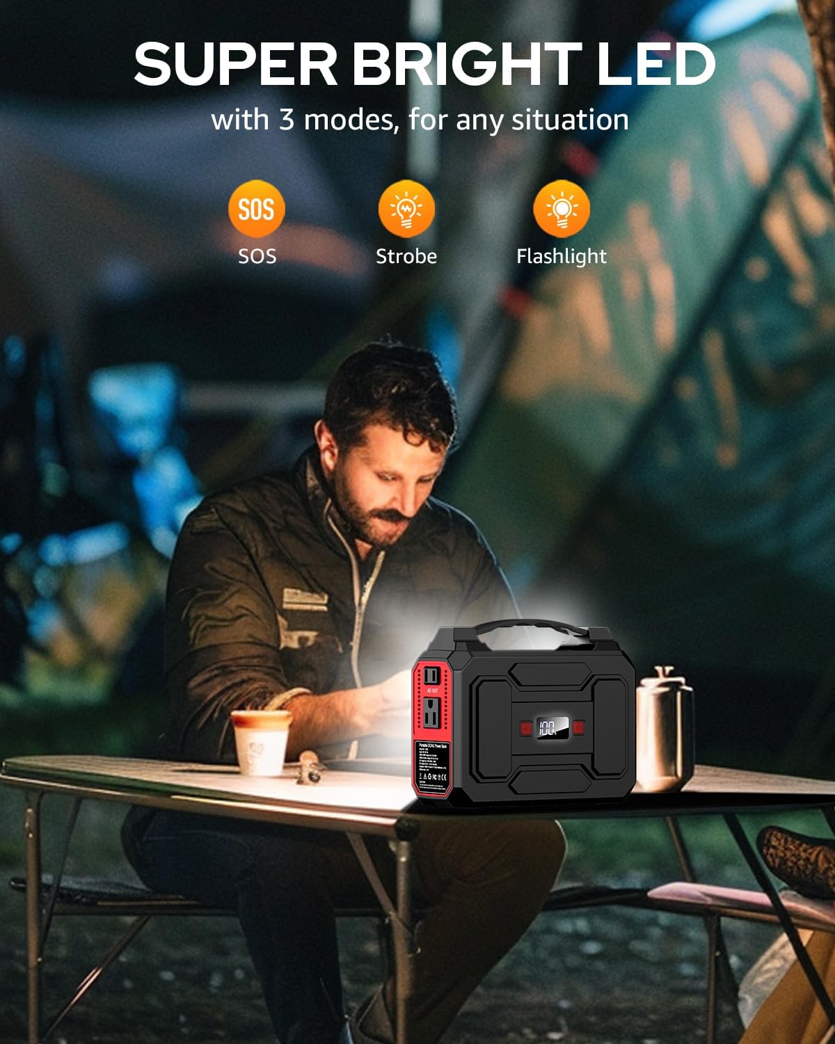 Portable Power Station, 146Wh 100W