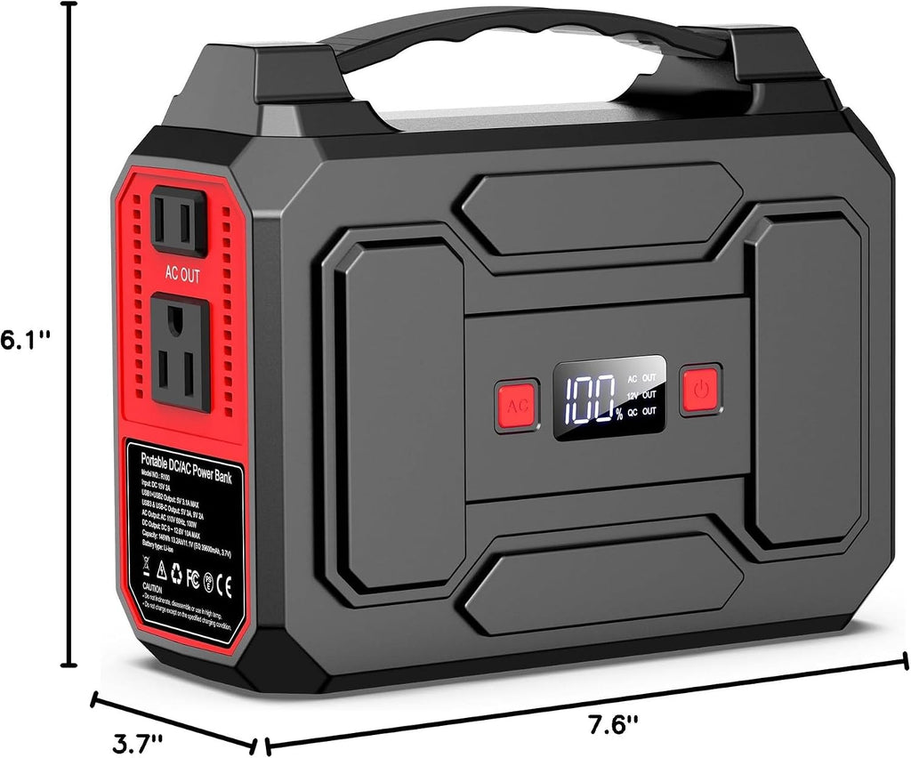 Portable Power Station, 146Wh 100W