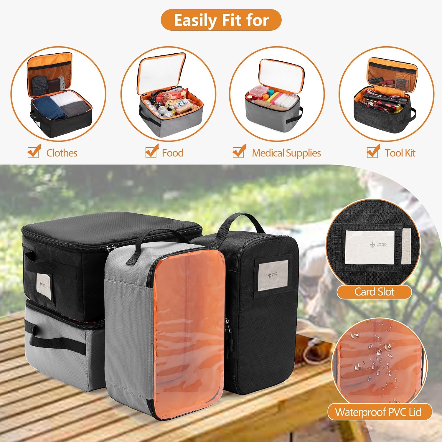 Camping Organizers and Storage, 4 Packing Cubes