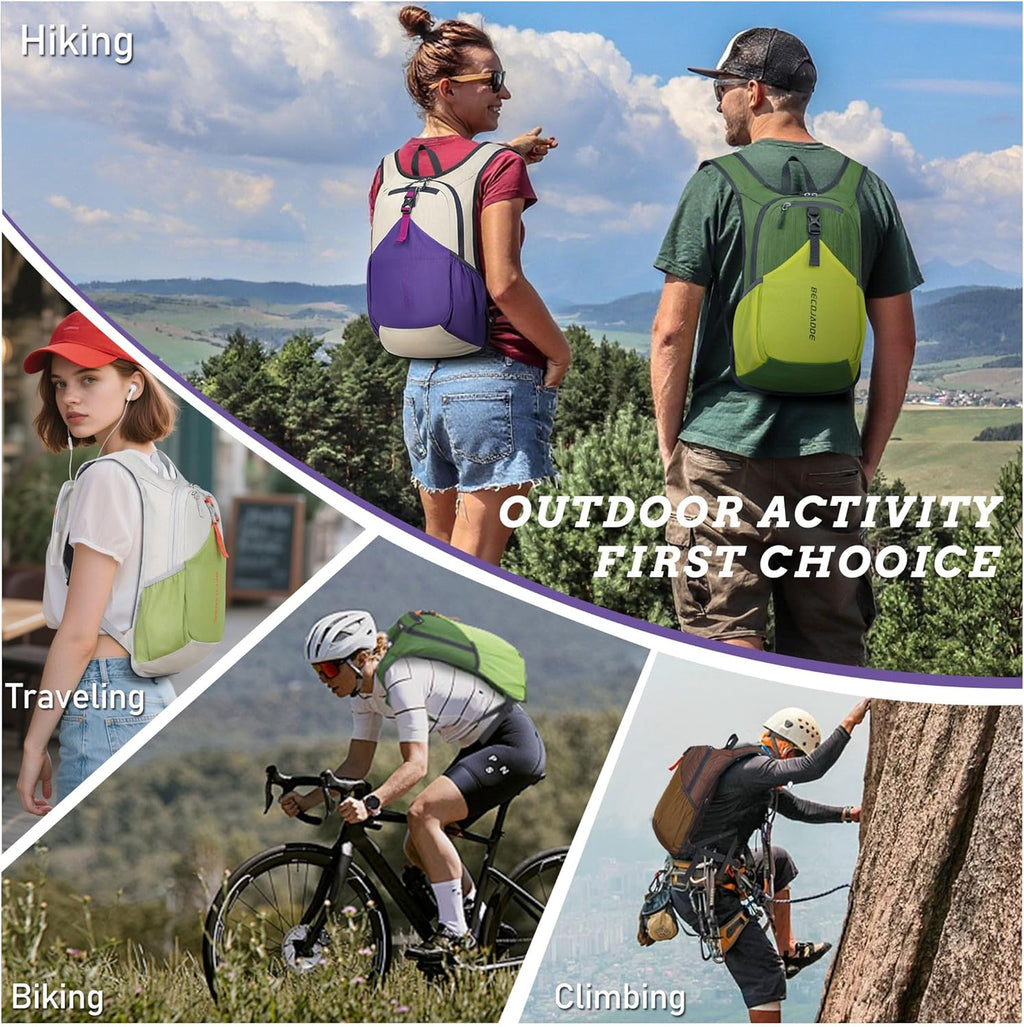 BECOJADDE 20L Foldable Hiking Backpack
