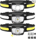 KYEKIO 3-Pack Rechargeable LED Headlamps