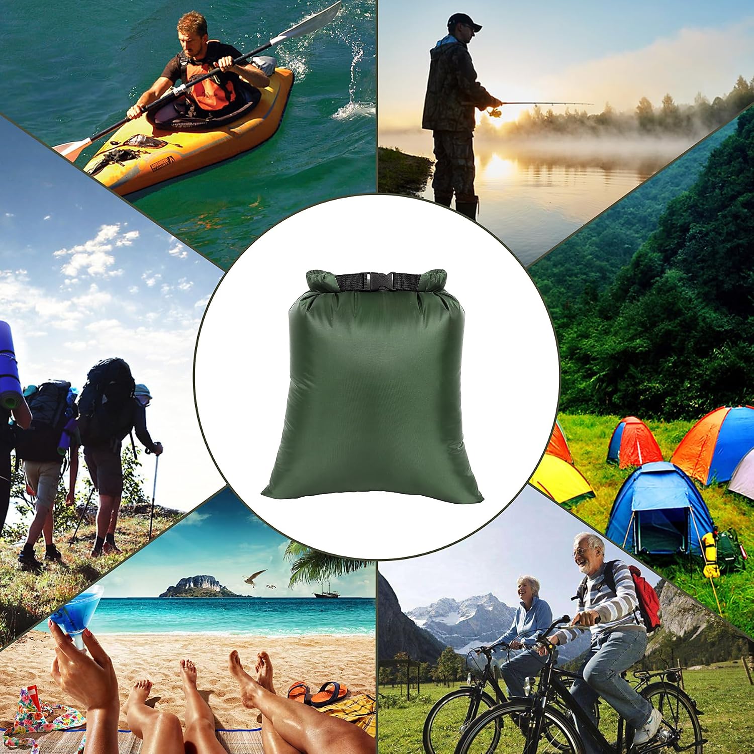 Waterproof Dry Bags Set, 5 Packs