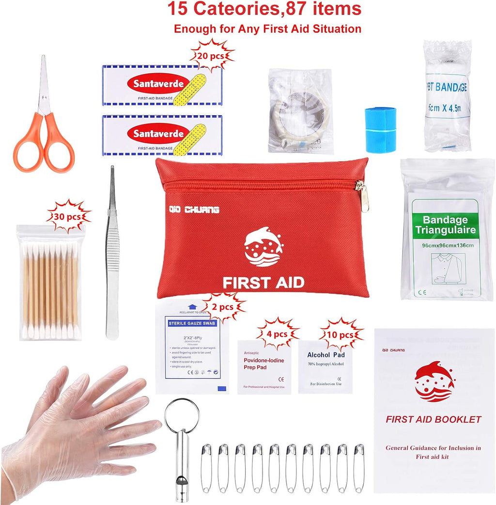 Small First Aid Kit, 87 Pieces